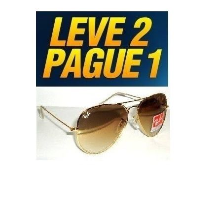 Leve 2 Pague 1 Ray Ban Aviador 3025 3026